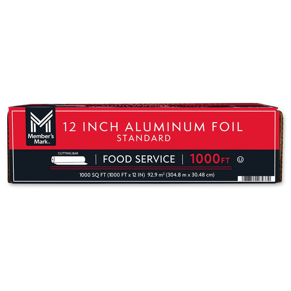 Member's Mark Foodservice Aluminum Foil 12 in. x 1000 ft., 1,000 ft.