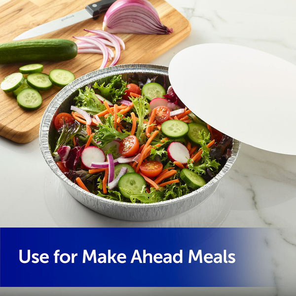 Reynolds 9" Round Foil Take Out Containers with Lids, 20 ct.