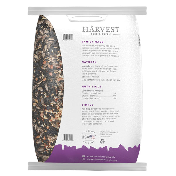 Harvest Seed & Supply Birder's Medley Wild Bird Food, Premium Mix of Bird Seed, 20 lbs.