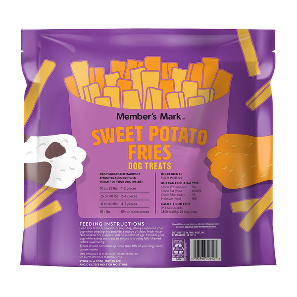 Member's Mark Sweet Potato Fries Dog Treats, 32 oz.