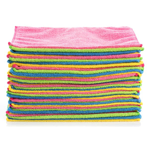 Hometex Microfiber Towels, 432 pack, Assorted Colors