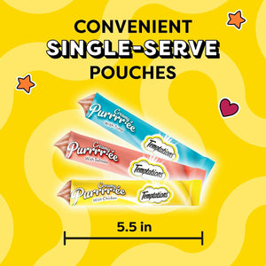 Temptations Lickable Puree Adult Variety Chicken, Salmon, and Tuna Cat Treats, 32 ct. 0.4 oz. Pouches