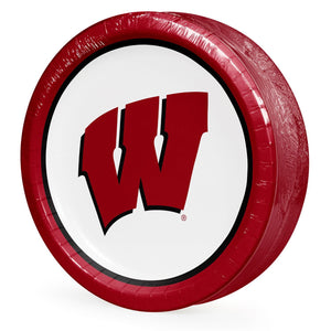 Wisconsin Badgers NCAA Round Paper Plates, 10