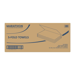 Marathon Singlefold 1-Ply Natural Paper Towels 16 pks., 250 towels/pk.
