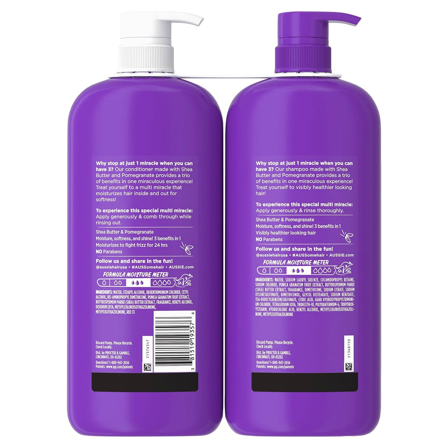 Aussie Multi Miracle Shampoo & Conditioner, 39.9 fl. oz., 2 pk.