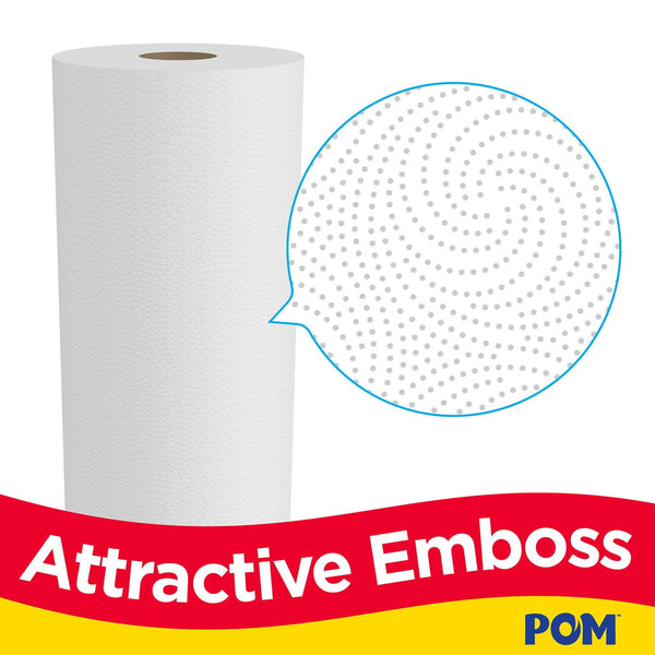 POM Individually Wrapped 2-Ply Paper Towels 30 rolls, 110 sheets/roll