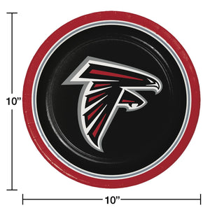 Atlanta Falcons NFL Round Paper Plates, 10