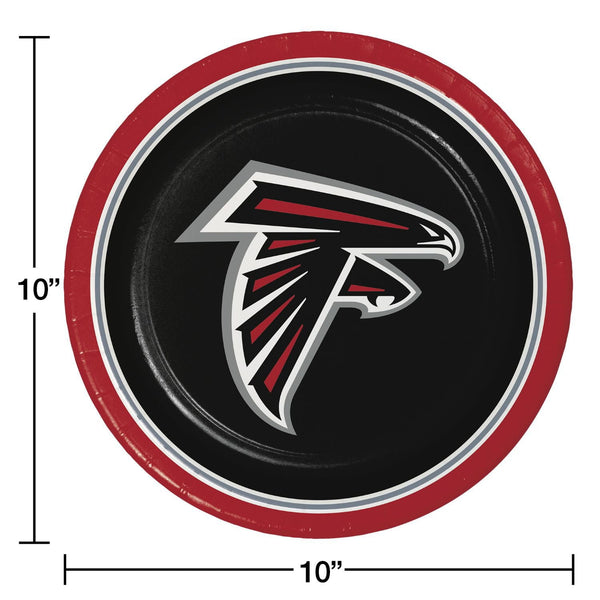 Atlanta Falcons NFL Round Paper Plates, 10