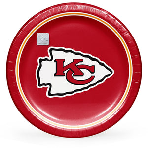 Kansas City Chiefs NFL Round Paper Plates, 10