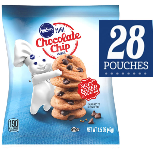 Pillsbury Soft Baked Mini Chocolate Chip Cookies, 1.5 oz., 28 pk.