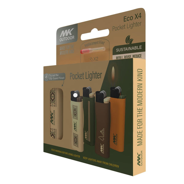 MK Lighter Eco Pocket Lighter, 4pk