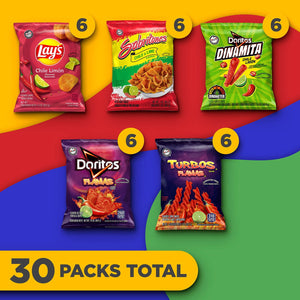 Sabritas Chile Limon Mix, Variety Pack Snacks, 30 pk.