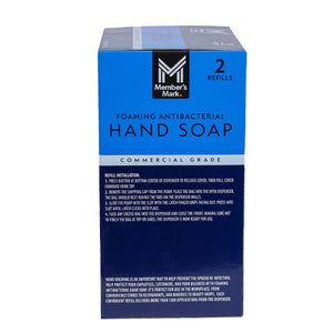 Member's Mark Antibacterial Foaming Hand Soap, 67.6 fl. oz., 2 refills