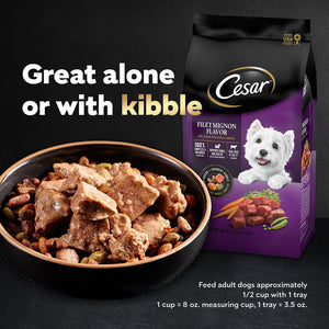 Cesar Classic Loaf in Sauce Wet Dog Food Variety Pack, 3.5 oz., 48 ct.