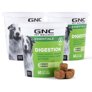 GNC Pets, Bacon Flavored, Digestion Soft Chews for Dogs, 180 ct.