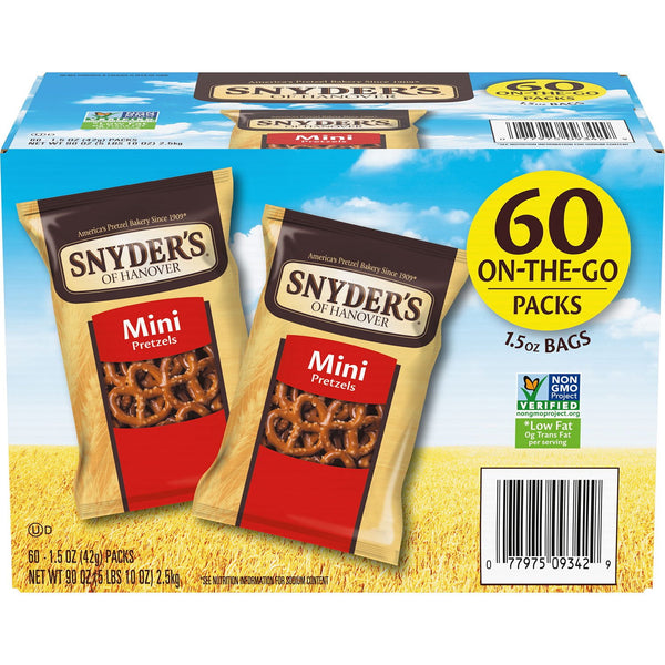 Snyder's Mini Pretzels, 1.5 oz., 60 pk.