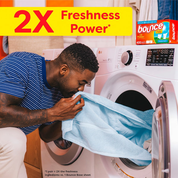 Bounce Select a Size Fabric Softener Dryer Sheets, Outdoor Fresh, 400 ct.