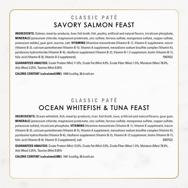 Purina Fancy Feast Variety Pack, Wet Cat Food, 48 ct., 3 oz., Choose Flavor