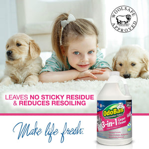 OdoBan 3-in-1 Concentration Carpet Cleaner Solution, Fragrance Free 1 gal., 4 pk.