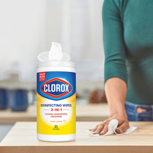 Clorox Disinfecting Wipes, Variety Pack, Fresh Scent and Crisp Lemon, 5 pack ct., 425 wipes total