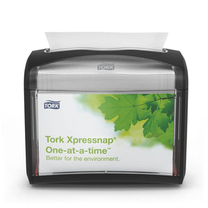 Tork Xpressnap One-at-a-time Tabletop Napkin Dispenser, Black