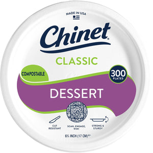 Chinet Classic Dessert Plates, 6.75