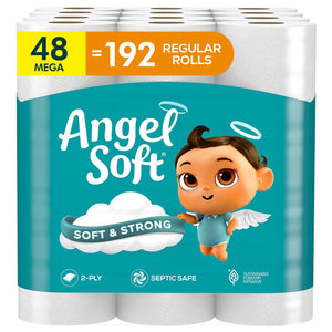 Angel Soft 2-Ply Toilet Paper, 48 rolls, 320 sheets/roll