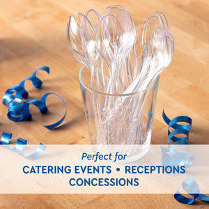 Member's Mark Clear Plastic Spoons, Heavyweight 300 ct.