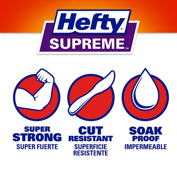 Hefty Supreme Foam Disposable Snack Plates, 6