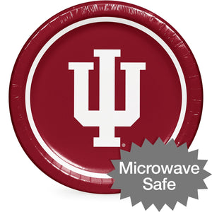 Indiana Hoosiers NCAA Round Paper Plates, 10