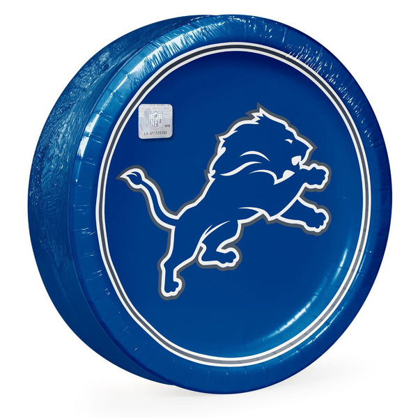 Detroit Lions NFL Round Paper Plates, 10