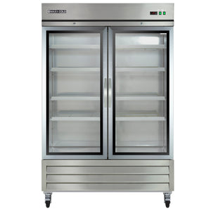 Maxx Cold X-Series Double Glass Door Commercial Refrigerator, Stainless Steel (49 cu. ft.)