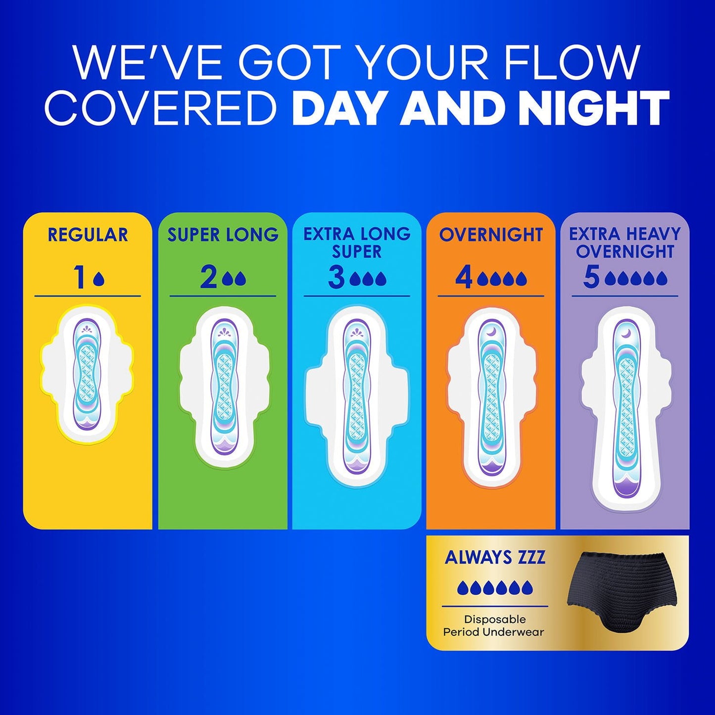 Always Ultra Thin Pads Duo Pack, 74 ct.