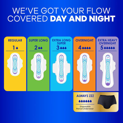 Always Ultra Thin Pads Duo Pack, 74 ct.