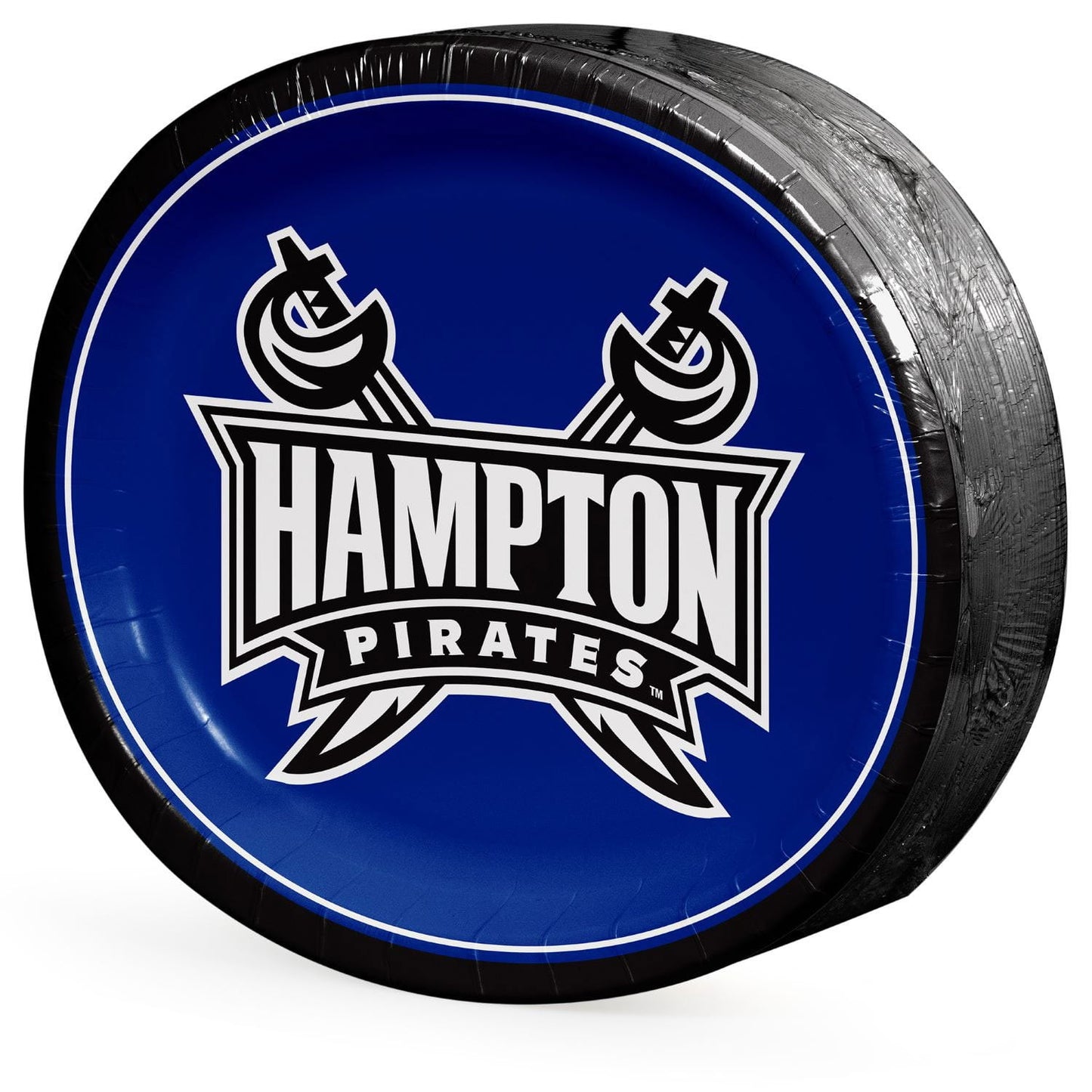 Hampton University NCAA HBCU Oval Paper Plates, 50 ct.