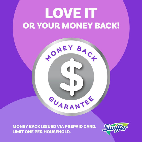 Swiffer PowerMop Refill Bundle, Lavender, 10 Mop Pads + 2 Bottles