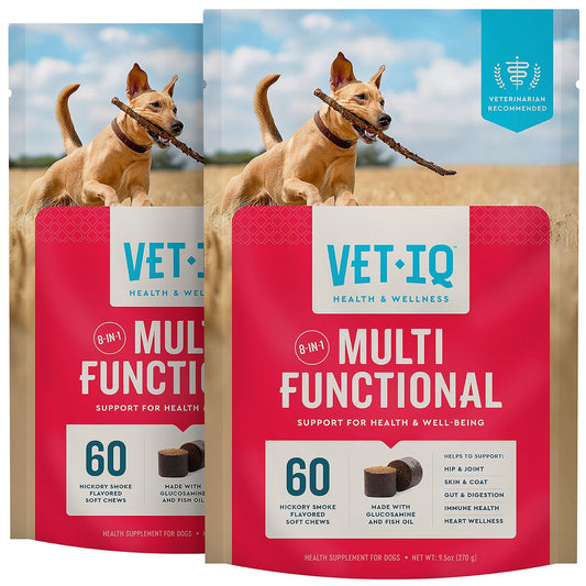 VETIQ 8-In-1 Multi-Benefit Soft Dog Chews, Hickory Smoke Flavored 60 ct., 2 pk.