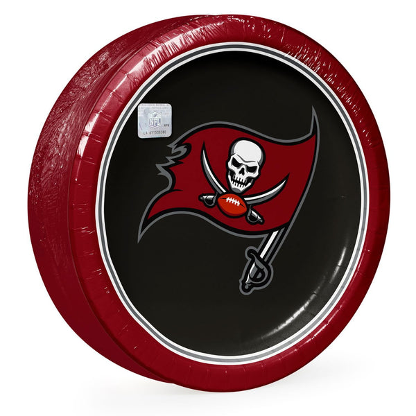 Tampa Bay Buccaneers NFL Round Paper Plates, 10
