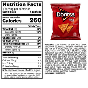 Doritos Nacho Cheese Tortilla Chips, 1.75 oz., 64 pk.