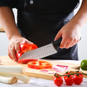 Member's Mark 7" Non-Slip Handle Santoku Slicing Knife, 2 pk.