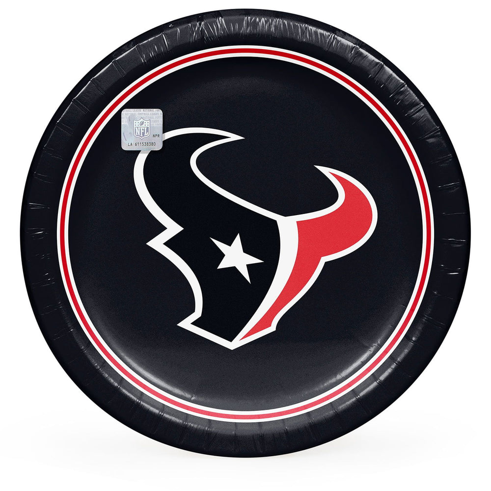 Houston Texans NFL Round Paper Plates, 10