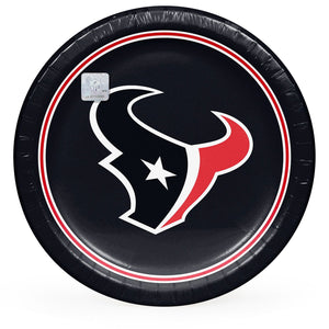 Houston Texans NFL Round Paper Plates, 10