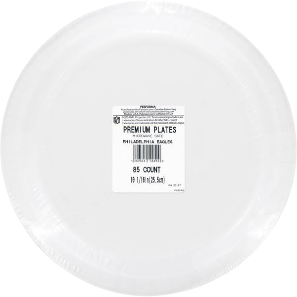 Philadelphia Eagles NFL Round Paper Plates, 10