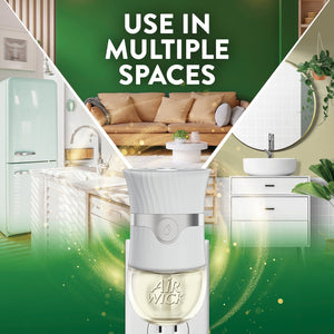 Air Wick Plug In Scented Oil Air Freshener, Vanilla & Pink Papaya, 2 Warmers +7 Refills