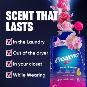 Ensueño Max Liquid Fabric Softener, Spring Fresh 330 loads, 236 fl. oz.