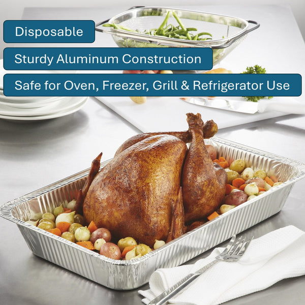 Member's Mark Full Size Aluminum Steam Table Pans, 18 ct.