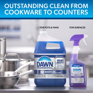Dawn Professional Heavy Duty Manual Pot and Pan Dish Soap Detergent 1 Gallon