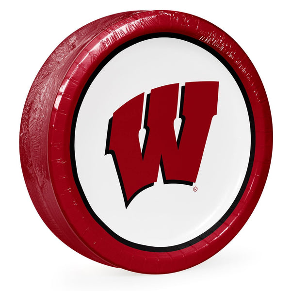 Wisconsin Badgers NCAA Round Paper Plates, 10