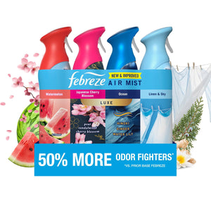 Febreze Air Mist Air Freshener Spray, Mixed Scent, 4ct., 32.4 oz.