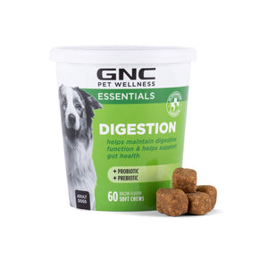 GNC Pets, Bacon Flavored, Digestion Soft Chews for Dogs, 180 ct.